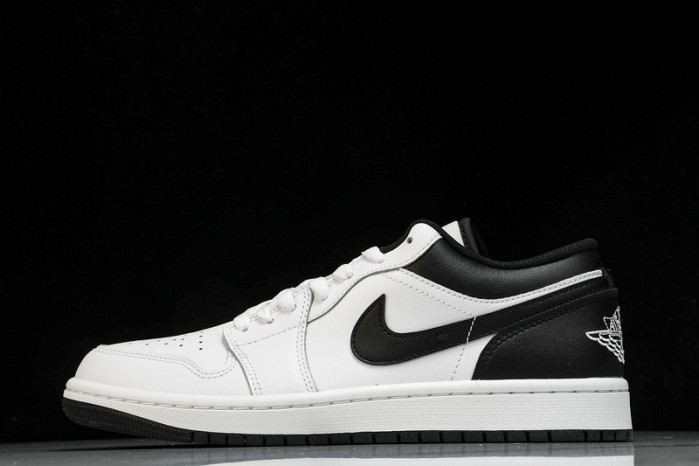 jordan 1 low white black - 553558-132