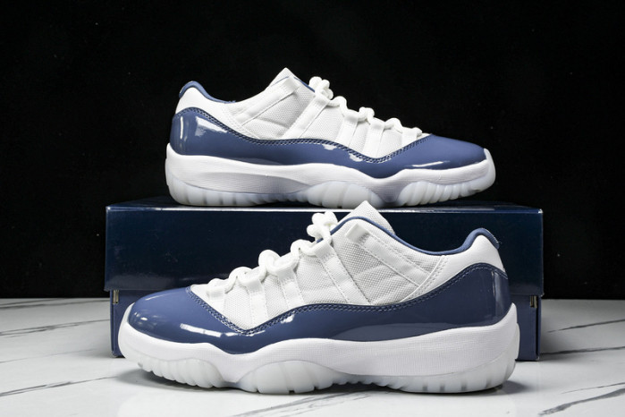 air jordan 11 low "midnight navy/diffused blue" fv5104-104