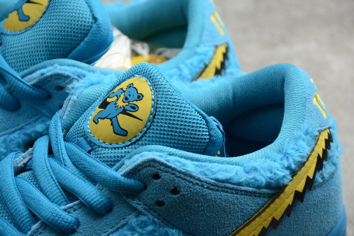 grateful dead x nike sb dunk low "blue bear"-cj5378-400