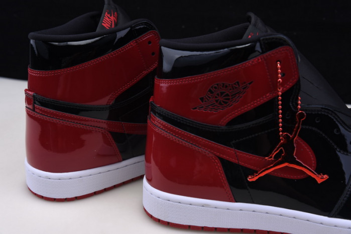 air jordan 1 bred patent leather 555088-063