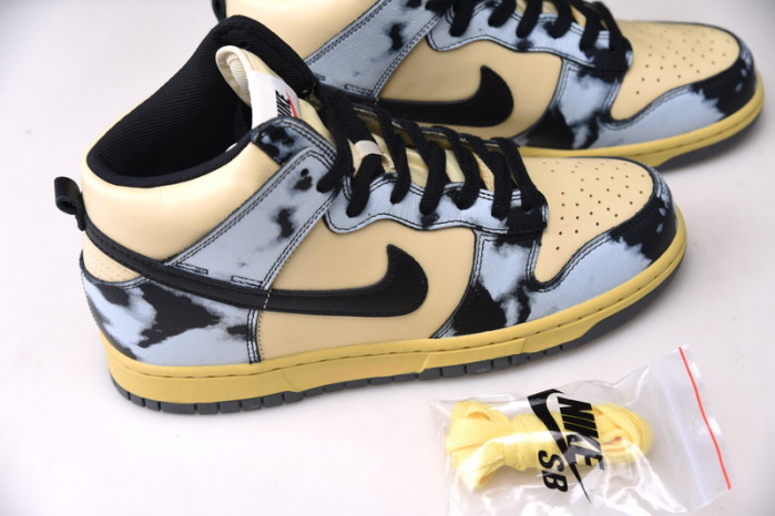 nike dunk high 1985 black acid wash - dd9404-700