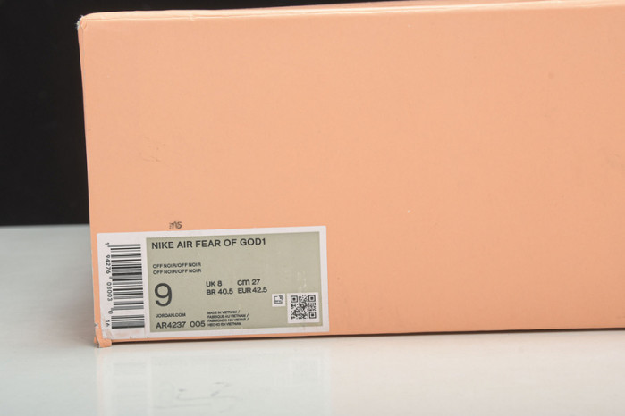 nike air fear of god 1 triple black - ar4237-005