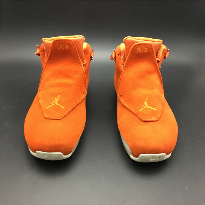 jordan 18 retro campfire orange - aa2494-801
