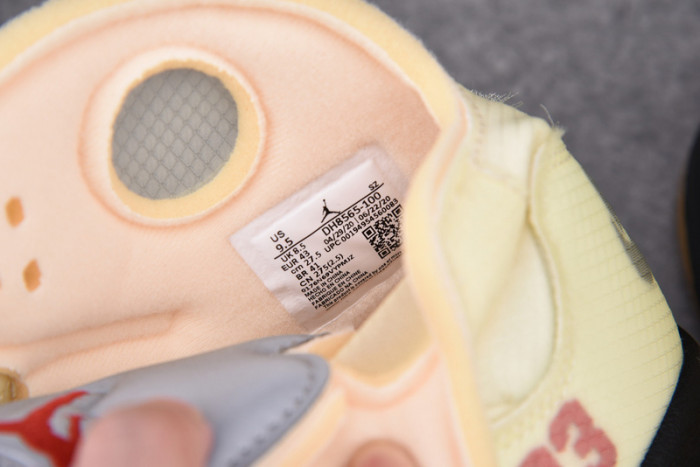 of x air jordan 5 sail red dh8565-100