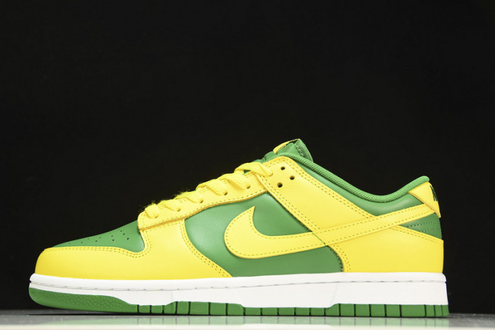 nike dunk low retro reverse brazil - dv0833-300