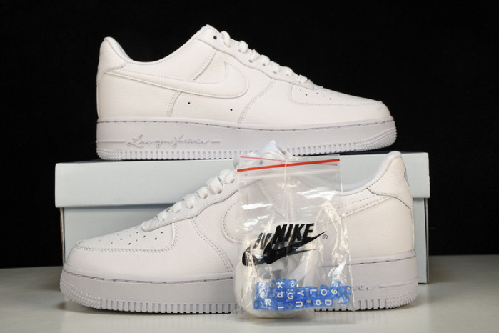 nocta x nike air force 1 07 low certified lover boy white cz8065-100
