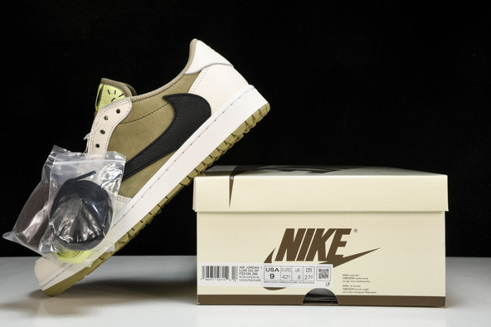 jordan 1 retro low golf travis scott neutral olive fz3124-200