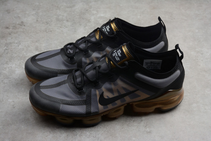 nike air vapormax 2019 black/metallic gold ar6631-002