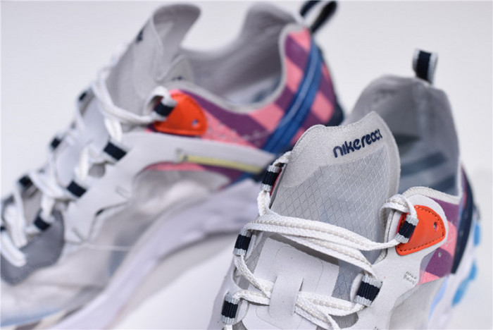 parra x nike react element 87 white/multi-color aq3057-100