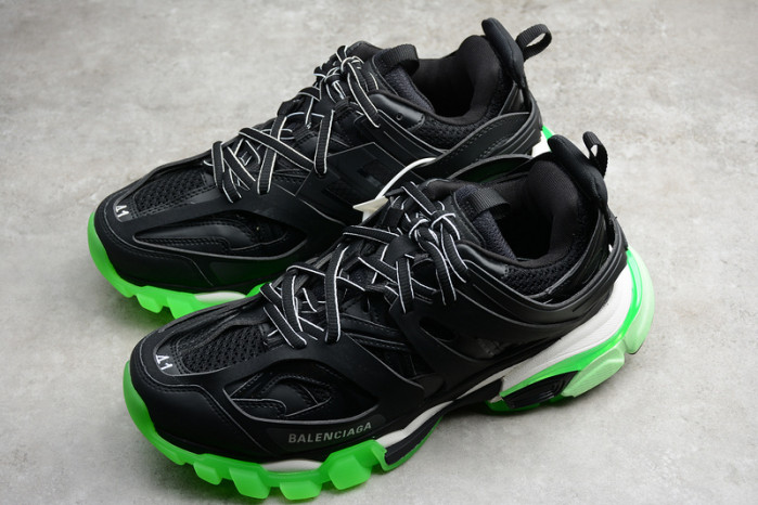 bl sneaker tess.s.gomma black fluorescent green 542023 w1gb8 5480