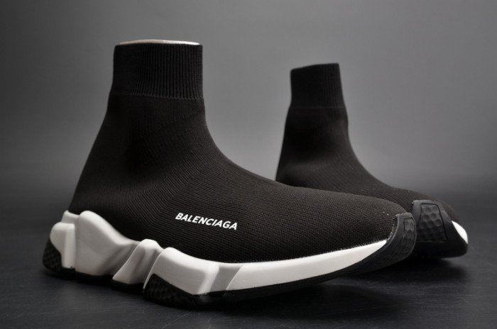 bl stretch mesh high top sneaker black white 454485 w05g0