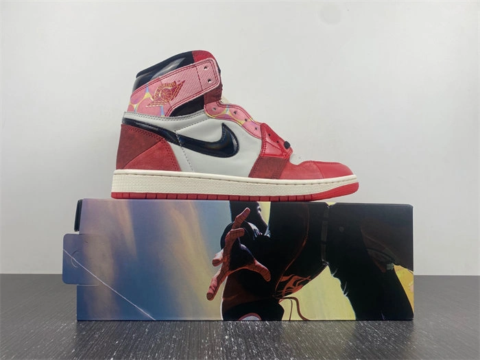 Bright Jordan 1 Retro High OG Spider-Man Across the Spider-Verse DV1748- 3593
