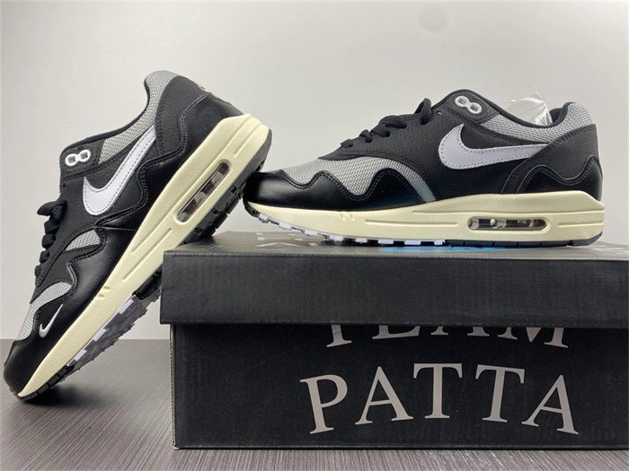 Soft Nike Air Max 1 Patta Waves Black DQ0299- 5196
