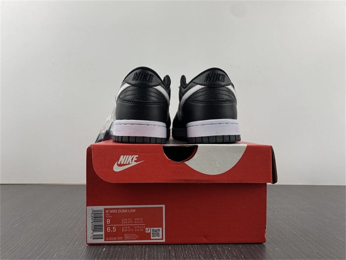 Fashionable Nike Dunk Low Black White DJ6188- 4742