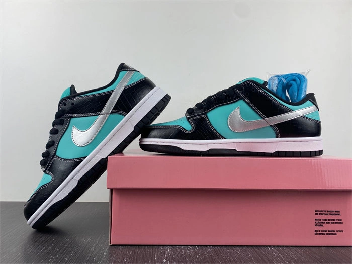 nike sb dunk low Di*m*nd supply co. aqua blue 304292- supportive 4650